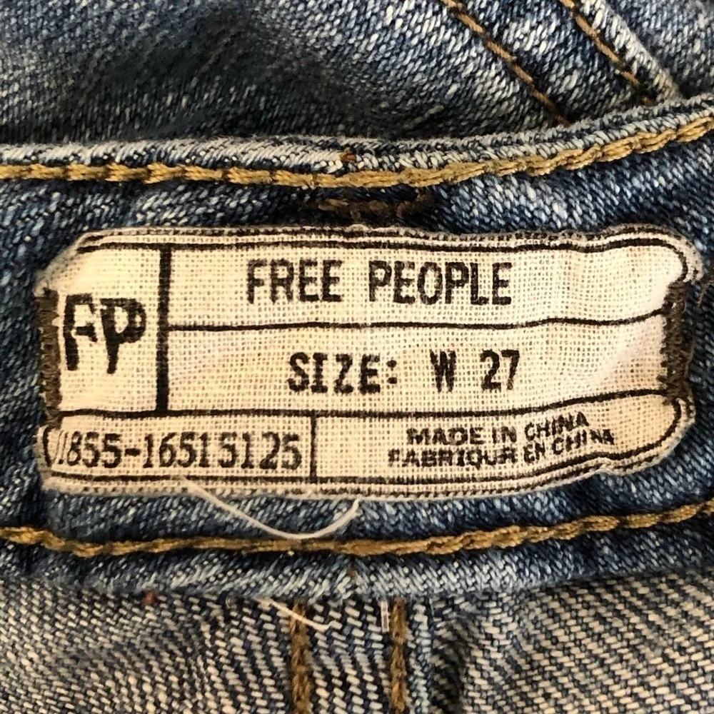 FREE people cropped boyfriend jeans